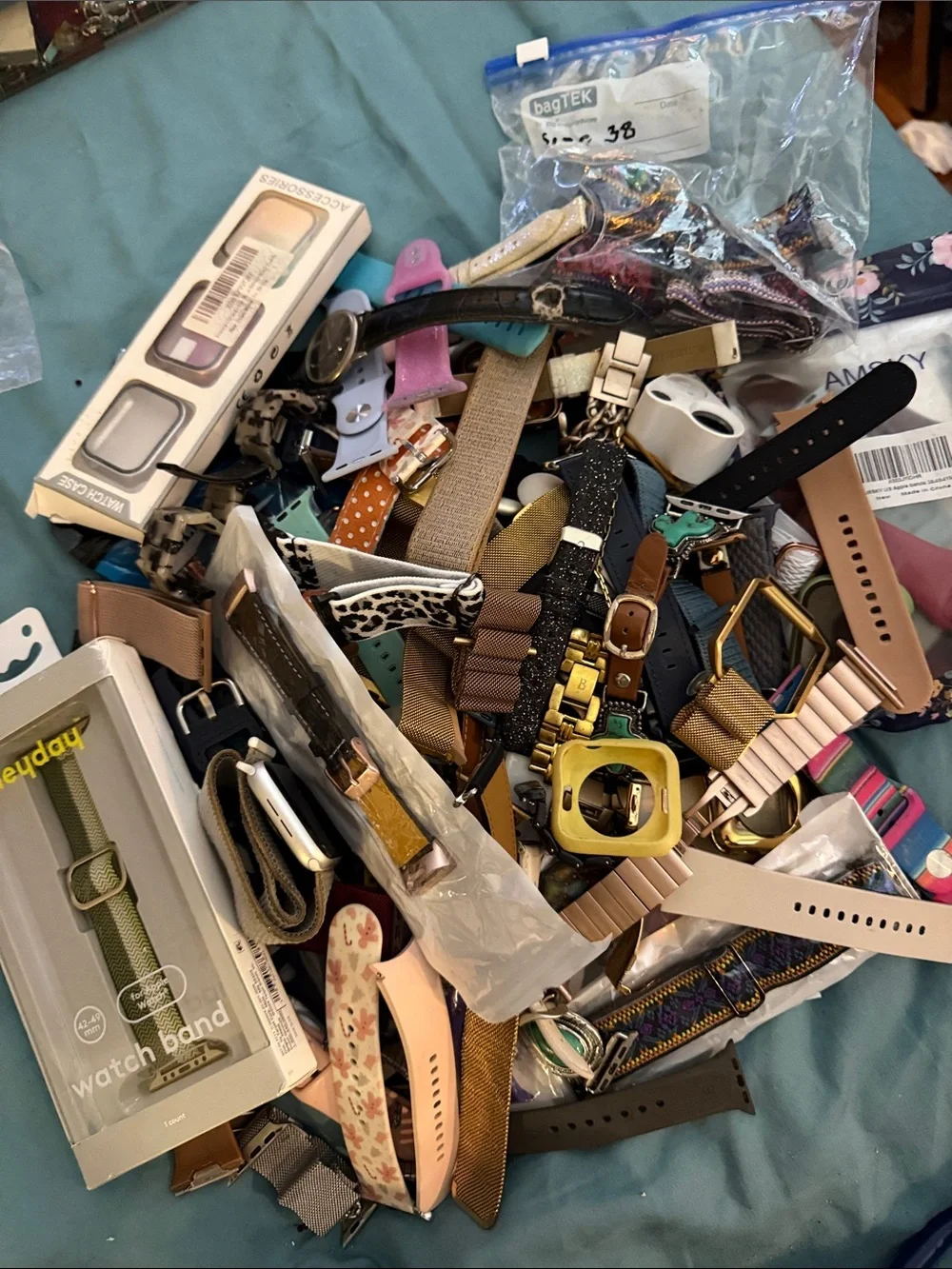 Large lot of watch bands for smart watches all in good condition or new